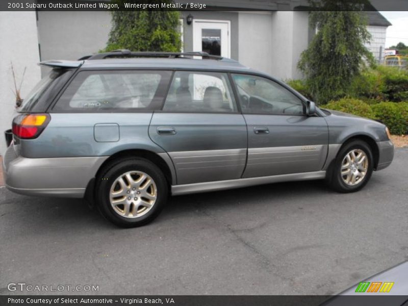 Wintergreen Metallic / Beige 2001 Subaru Outback Limited Wagon