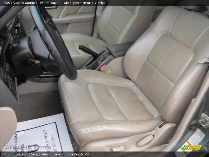 Wintergreen Metallic / Beige 2001 Subaru Outback Limited Wagon