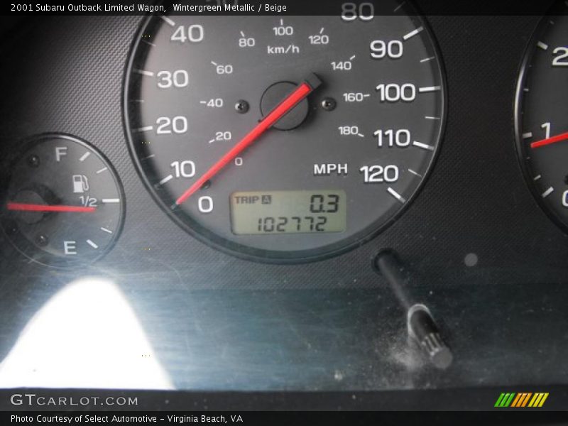 Wintergreen Metallic / Beige 2001 Subaru Outback Limited Wagon