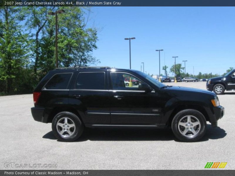 Black / Medium Slate Gray 2007 Jeep Grand Cherokee Laredo 4x4