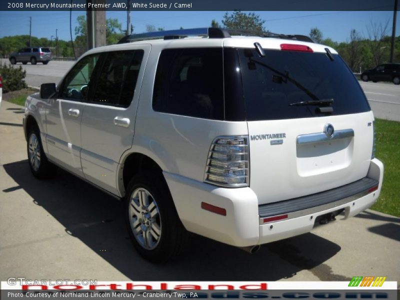 White Suede / Camel 2008 Mercury Mountaineer Premier AWD