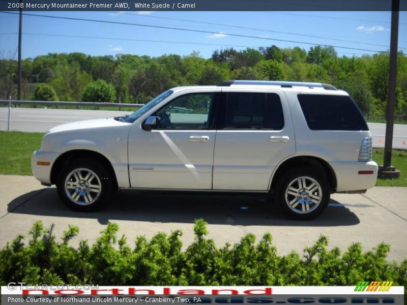 White Suede / Camel 2008 Mercury Mountaineer Premier AWD