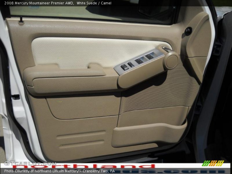 White Suede / Camel 2008 Mercury Mountaineer Premier AWD