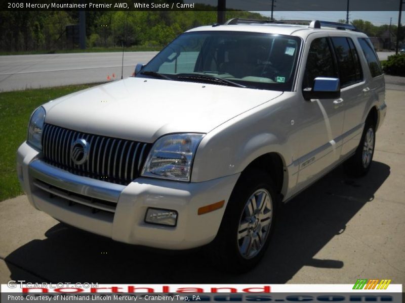 White Suede / Camel 2008 Mercury Mountaineer Premier AWD