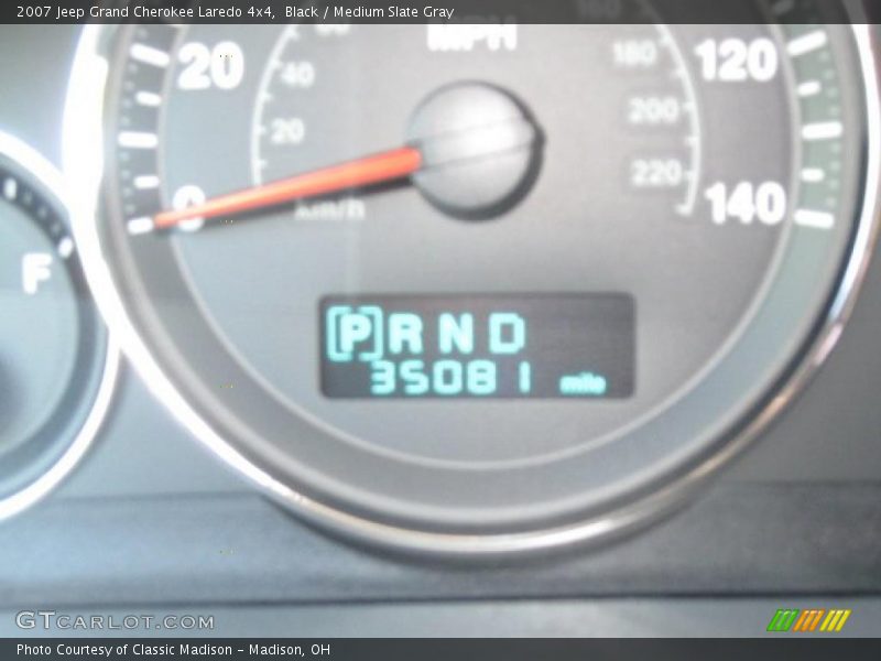 Black / Medium Slate Gray 2007 Jeep Grand Cherokee Laredo 4x4