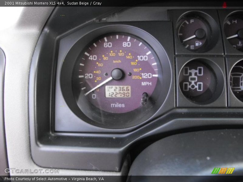 Sudan Beige / Gray 2001 Mitsubishi Montero XLS 4x4