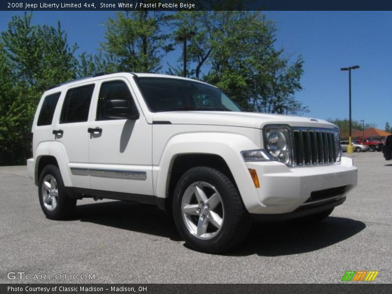 Stone White / Pastel Pebble Beige 2008 Jeep Liberty Limited 4x4