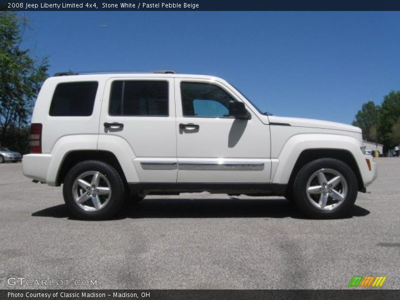 Stone White / Pastel Pebble Beige 2008 Jeep Liberty Limited 4x4