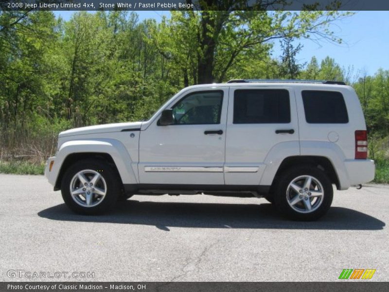 Stone White / Pastel Pebble Beige 2008 Jeep Liberty Limited 4x4