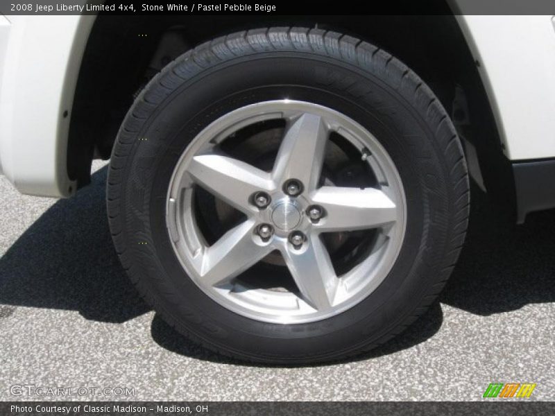Stone White / Pastel Pebble Beige 2008 Jeep Liberty Limited 4x4