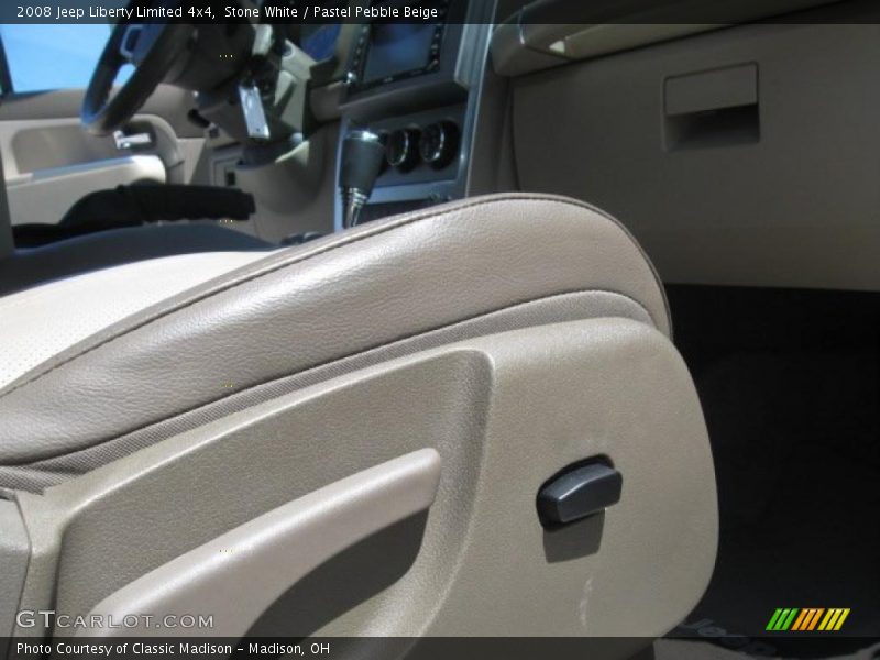 Stone White / Pastel Pebble Beige 2008 Jeep Liberty Limited 4x4
