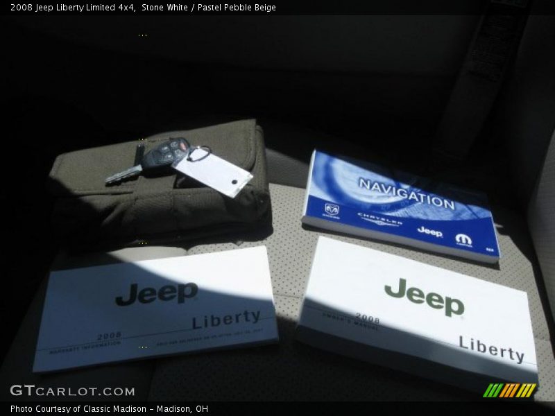 Stone White / Pastel Pebble Beige 2008 Jeep Liberty Limited 4x4