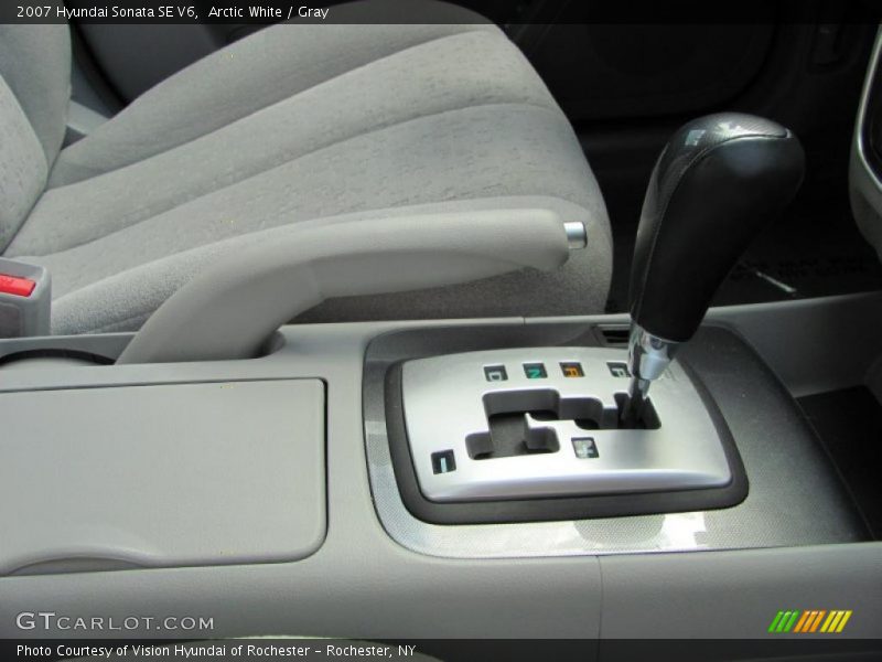 Arctic White / Gray 2007 Hyundai Sonata SE V6