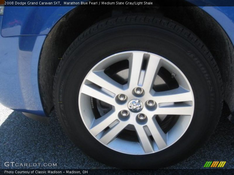 Marathon Blue Pearl / Medium Slate Gray/Light Shale 2008 Dodge Grand Caravan SXT