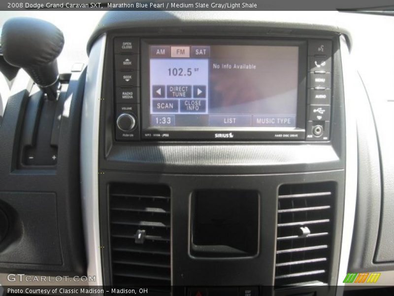 Marathon Blue Pearl / Medium Slate Gray/Light Shale 2008 Dodge Grand Caravan SXT