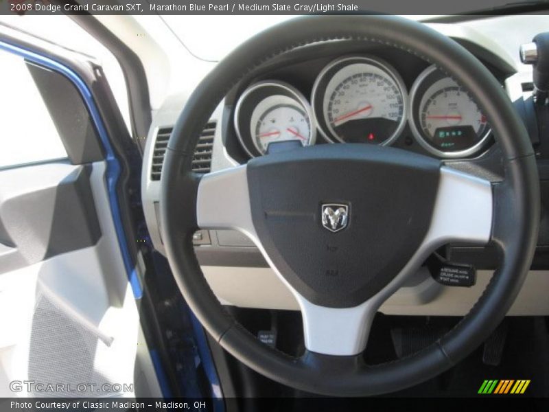 Marathon Blue Pearl / Medium Slate Gray/Light Shale 2008 Dodge Grand Caravan SXT