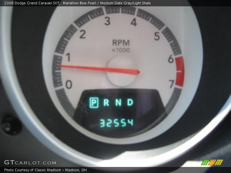 Marathon Blue Pearl / Medium Slate Gray/Light Shale 2008 Dodge Grand Caravan SXT