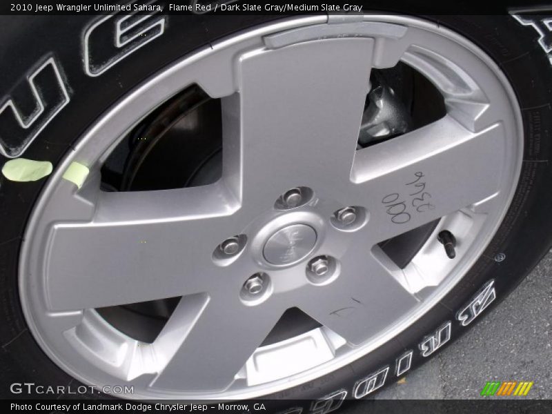 Flame Red / Dark Slate Gray/Medium Slate Gray 2010 Jeep Wrangler Unlimited Sahara