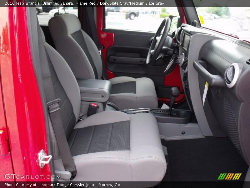 Flame Red / Dark Slate Gray/Medium Slate Gray 2010 Jeep Wrangler Unlimited Sahara