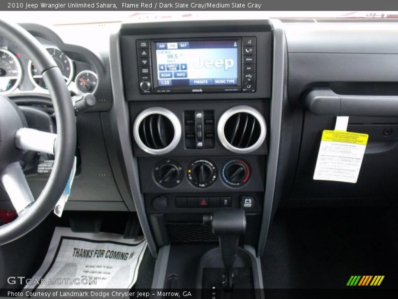 Flame Red / Dark Slate Gray/Medium Slate Gray 2010 Jeep Wrangler Unlimited Sahara