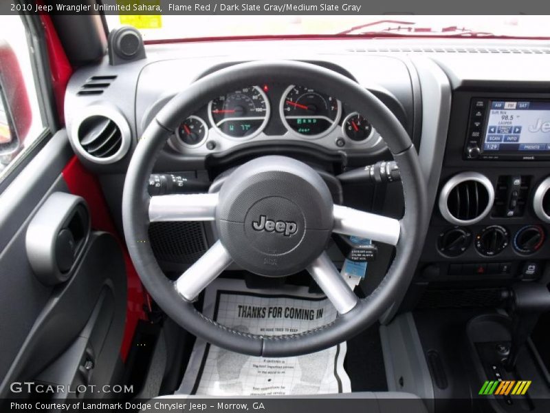 Flame Red / Dark Slate Gray/Medium Slate Gray 2010 Jeep Wrangler Unlimited Sahara