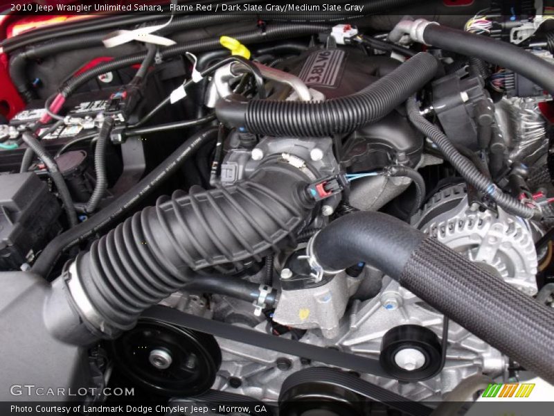 Flame Red / Dark Slate Gray/Medium Slate Gray 2010 Jeep Wrangler Unlimited Sahara