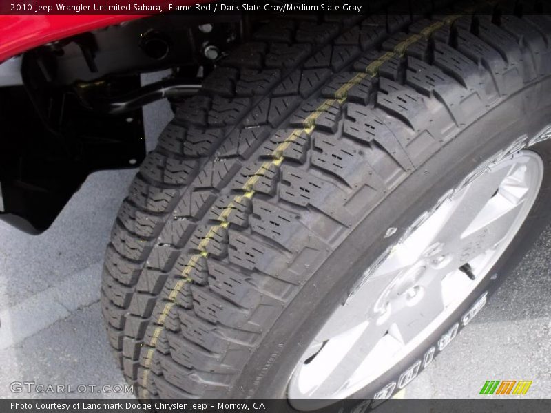 Flame Red / Dark Slate Gray/Medium Slate Gray 2010 Jeep Wrangler Unlimited Sahara