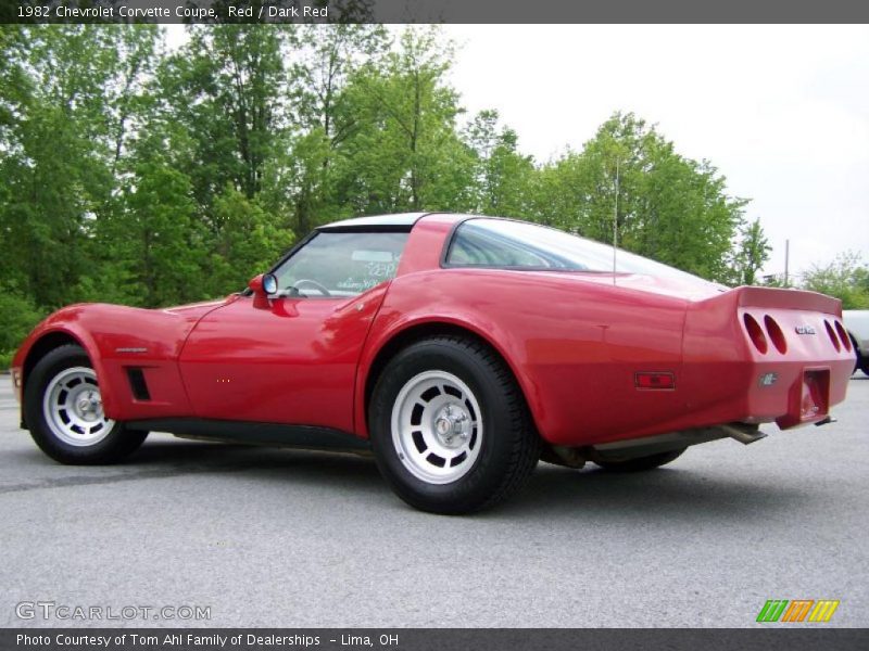 Red / Dark Red 1982 Chevrolet Corvette Coupe
