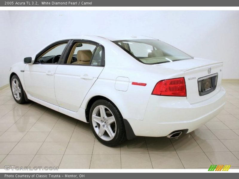 White Diamond Pearl / Camel 2005 Acura TL 3.2