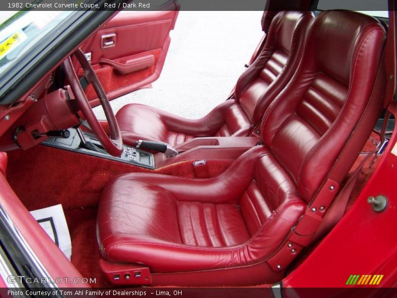 Red / Dark Red 1982 Chevrolet Corvette Coupe