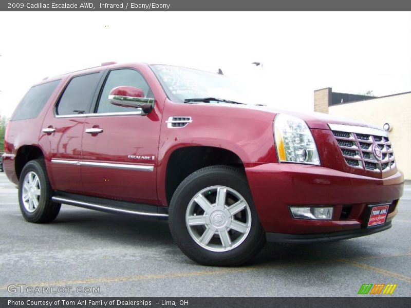 Infrared / Ebony/Ebony 2009 Cadillac Escalade AWD