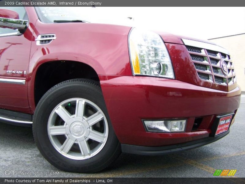 Infrared / Ebony/Ebony 2009 Cadillac Escalade AWD