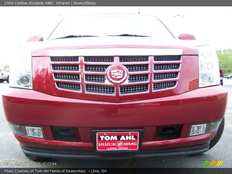 Infrared / Ebony/Ebony 2009 Cadillac Escalade AWD