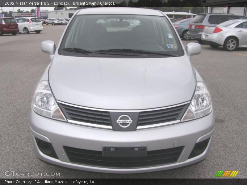 Brillant Silver / Charcoal 2009 Nissan Versa 1.8 S Hatchback