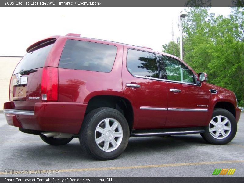 Infrared / Ebony/Ebony 2009 Cadillac Escalade AWD