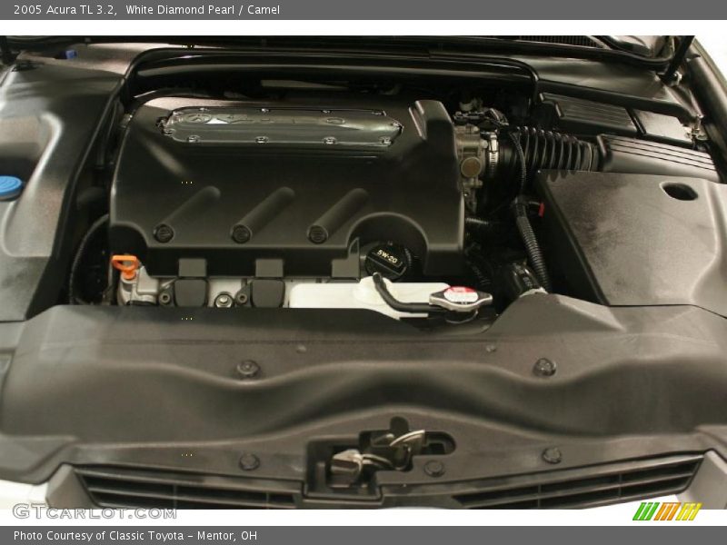 White Diamond Pearl / Camel 2005 Acura TL 3.2