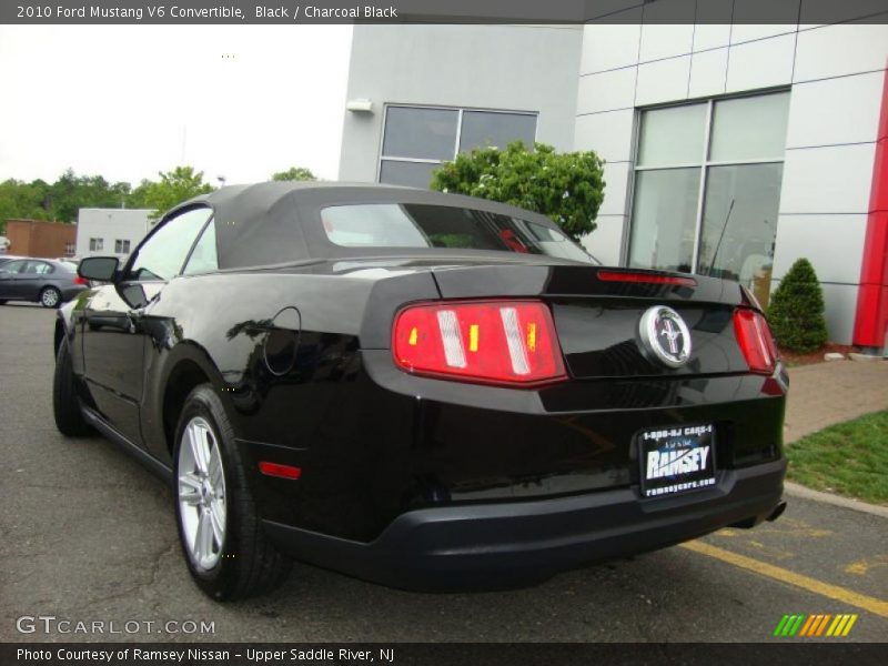 Black / Charcoal Black 2010 Ford Mustang V6 Convertible