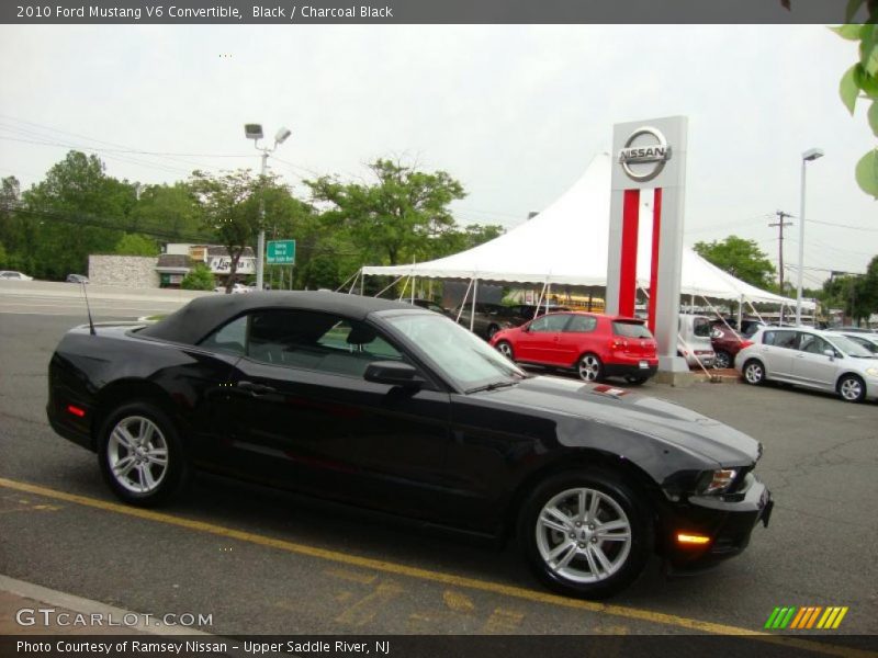 Black / Charcoal Black 2010 Ford Mustang V6 Convertible