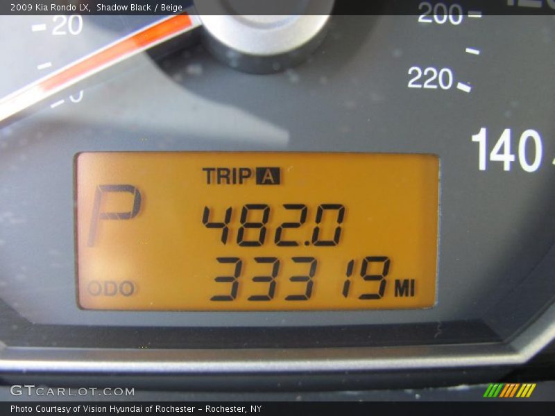 Shadow Black / Beige 2009 Kia Rondo LX