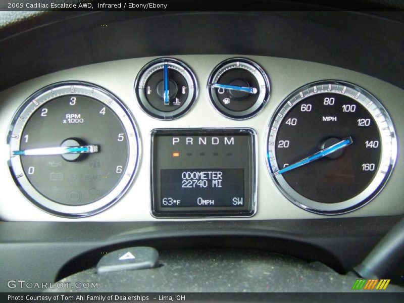 Infrared / Ebony/Ebony 2009 Cadillac Escalade AWD