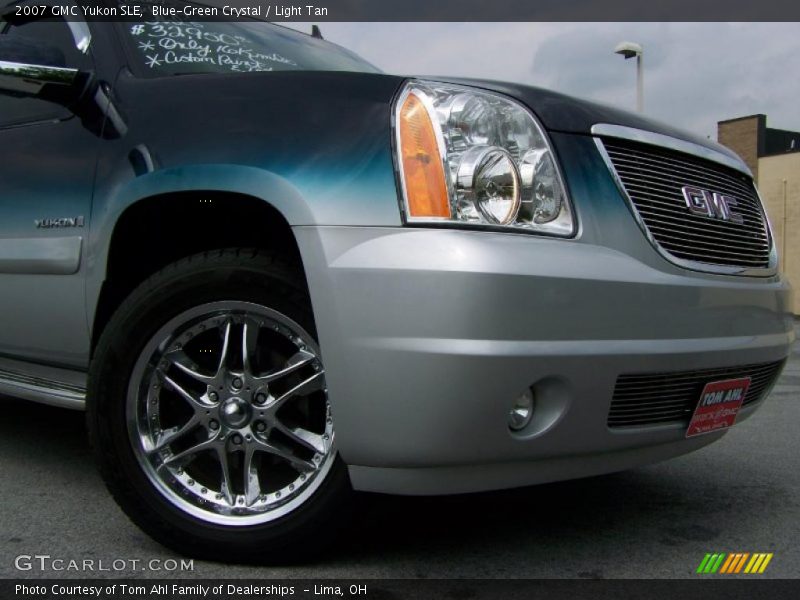 Blue-Green Crystal / Light Tan 2007 GMC Yukon SLE