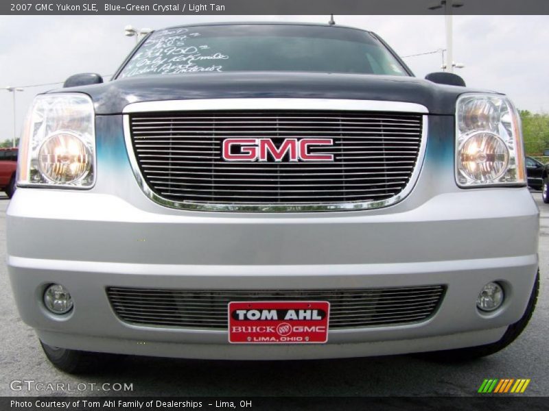 Blue-Green Crystal / Light Tan 2007 GMC Yukon SLE