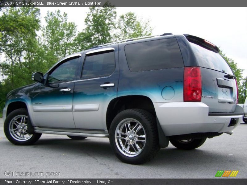 Blue-Green Crystal / Light Tan 2007 GMC Yukon SLE