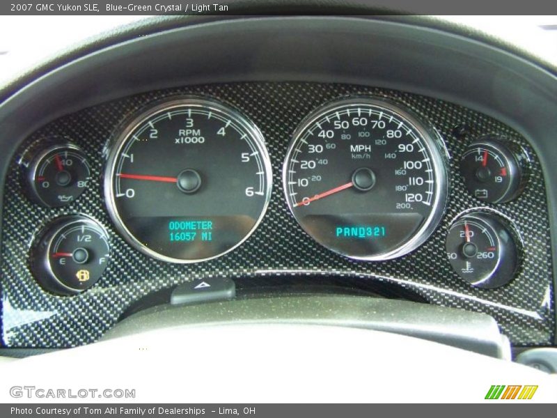 Blue-Green Crystal / Light Tan 2007 GMC Yukon SLE