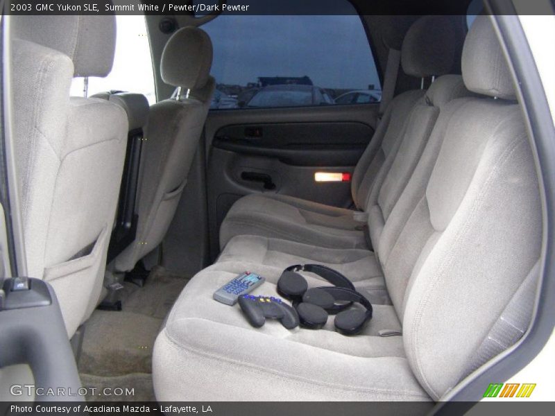 Summit White / Pewter/Dark Pewter 2003 GMC Yukon SLE