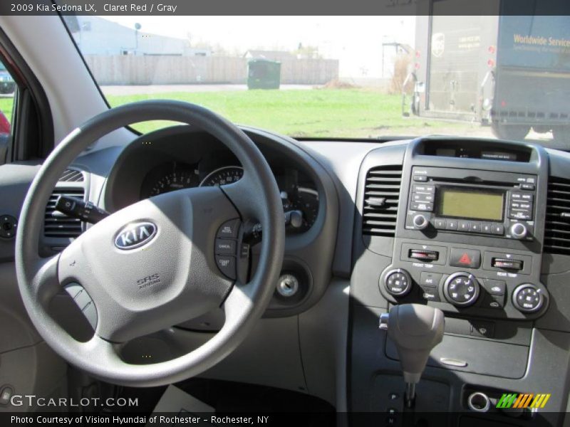 Claret Red / Gray 2009 Kia Sedona LX