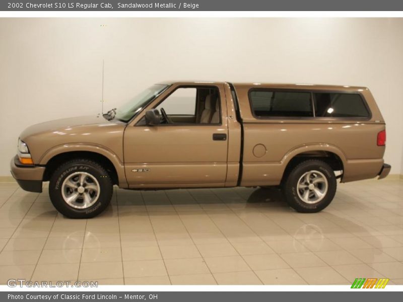Sandalwood Metallic / Beige 2002 Chevrolet S10 LS Regular Cab
