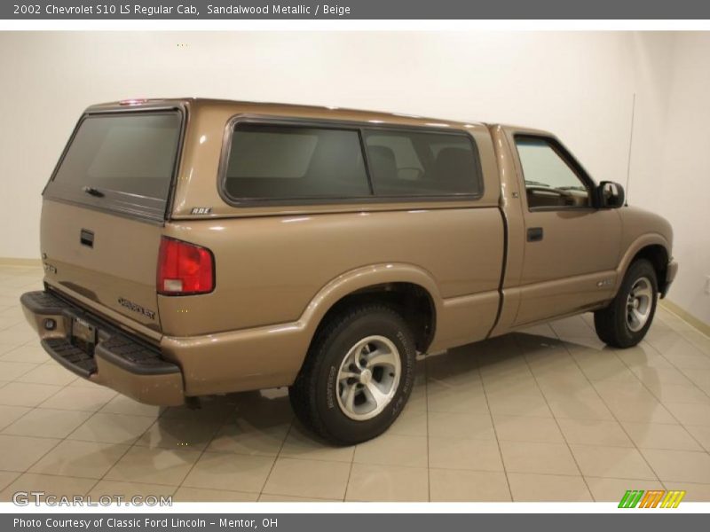 Sandalwood Metallic / Beige 2002 Chevrolet S10 LS Regular Cab