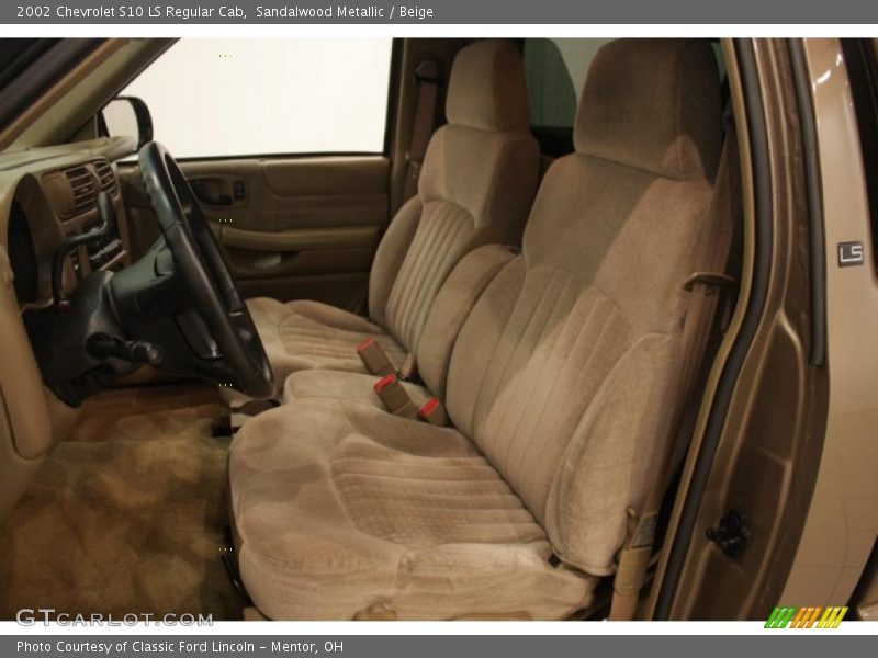 Sandalwood Metallic / Beige 2002 Chevrolet S10 LS Regular Cab