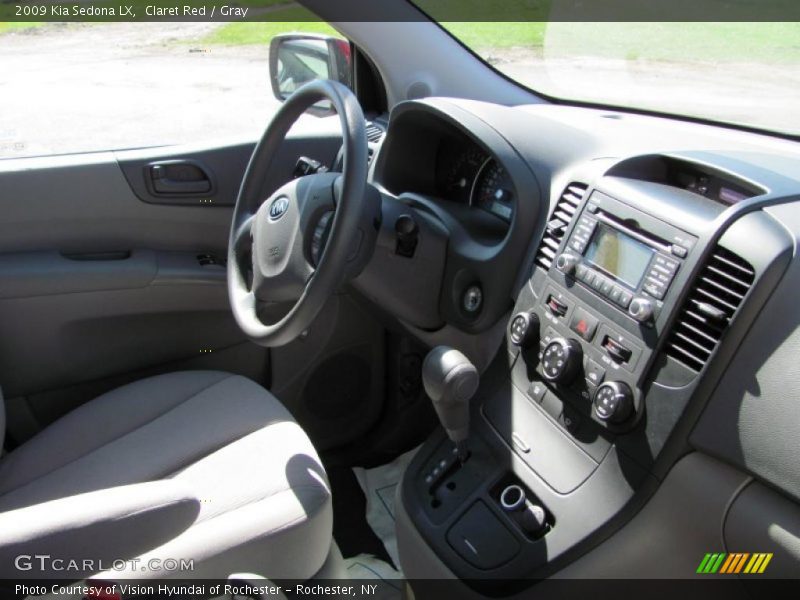 Claret Red / Gray 2009 Kia Sedona LX